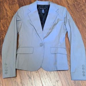 Black & White Striped Blazer